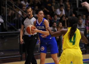 Roma 03.06.2016 Basket Nazionale Italiana Femminile Torneo Internazionale di Pomezia Italia - Camerun Nella foto: