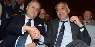 Pallotta contro Lotito, derby romano tra presidenti Pallotta contro Lotito, derby tra presidenti