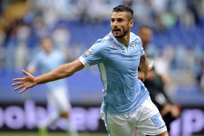 Lazio vs Chievo Verona - Serie A Tim 2013/2014 Antonio Candreva all'Inter, quadriennale per l'Azzurro.