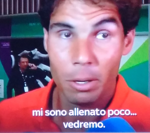 Olimpiadi Nadal - allenato poco dopo Parigi