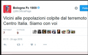 La solidarietà del Bologna