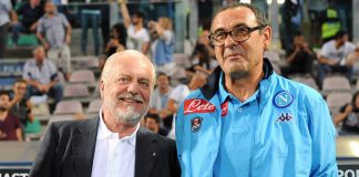 Sarri contro gli arbitri, De Laurentiis prende le distanze Sarri De Laurentiis arbitri, visioni diverse
