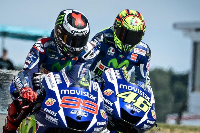 lorenzo rossi MotoGp Misano 2016 prima fila Yamaha