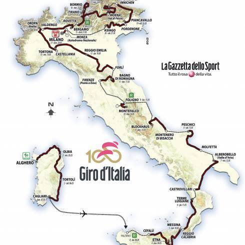 Giro d'Italia 2017 favoriti
