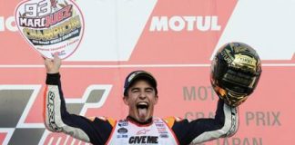 Le Yamaha fuori, il titolo è di Marquez MotoGp Motegi 2016 Marquez campione