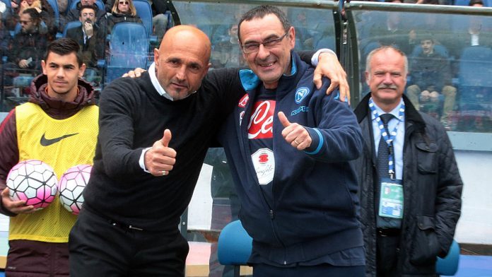 spalletti sarri Roma Napoli risultati trasferta