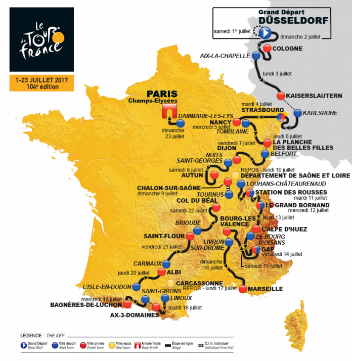 Tour de France 2017 favoriti