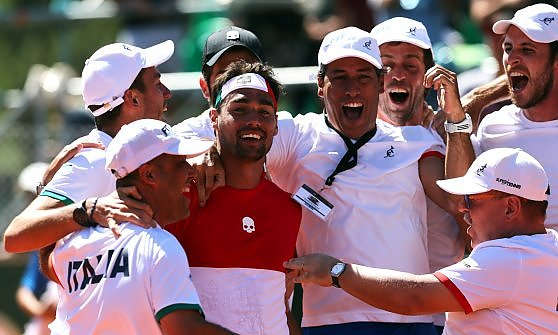 Coppa Davis Fognini batte Pella, l'Italia supera l'Argentina 3-2