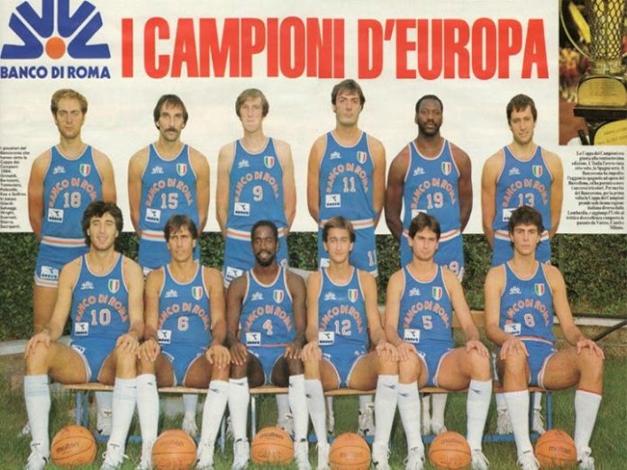 Il Bancoroma campione d'Europa nel 1984