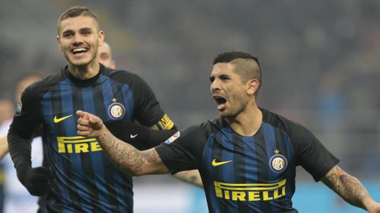 Icardi e Banega stellari Inter - Atalanta 7-1