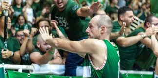 Marco Cusin, centro della Sidigas Avellino e della Nazionale di Ettore Messina