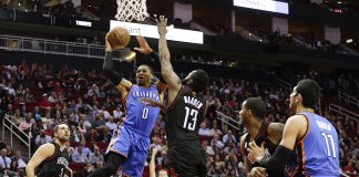 Westbrook è mostruoso ma vincono i Rockets, Wizards solidi, Warriors travolgenti Risultati notte Nba