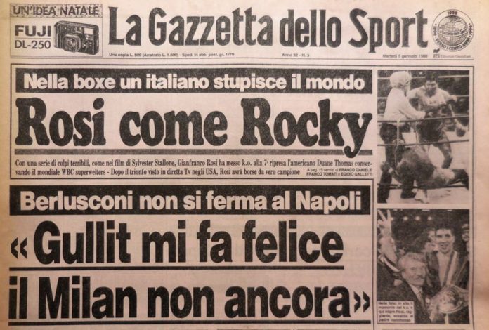 Gazzetta del 1988 La notte in Gazzetta
