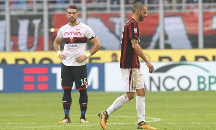 milan Serie A 2017-18 infortunati e squalificati 10 giornata