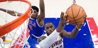LBJ batte Embiid, i Pistons fermano i Celtics, inciampano i Warriors