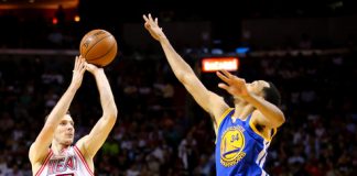 I Warriors battono gli Heat con la difesa, nona consecutiva per Boston
