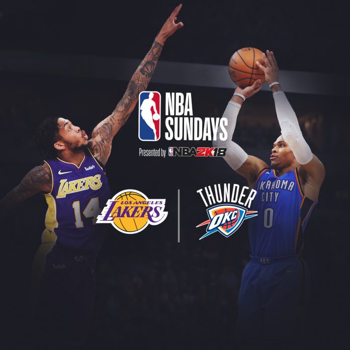 Lakers - Thunder NBA Sundays Lakers Thunder stasera su SkySport