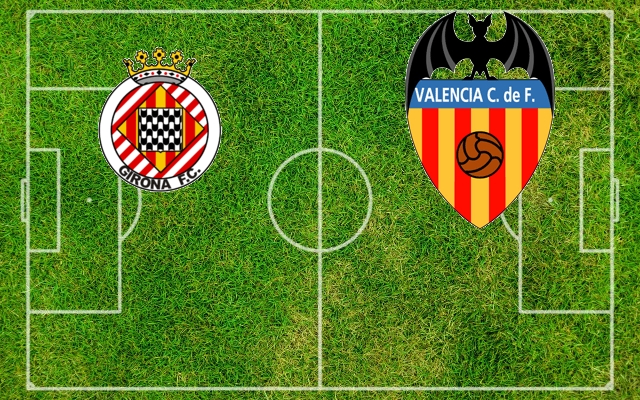 Girona-Valencia Formazioni Girona-Valencia