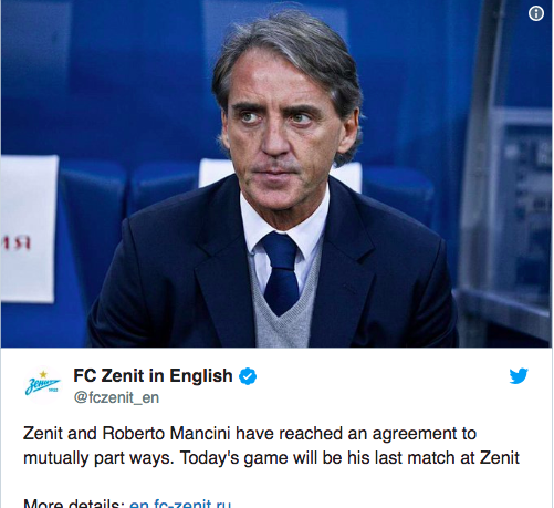 Roberto Mancini Nazionale Zenit Roberto Mancini Nazionale Zenit