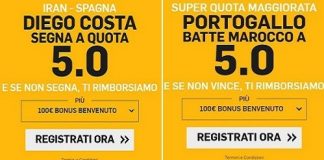 Bonus Mondiali 20 e 21 giugno