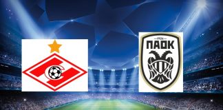 Formazioni Spartak Mosca PAOK