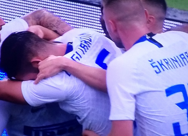 Esultanza Bologna-Inter Bologna-Inter 0-3