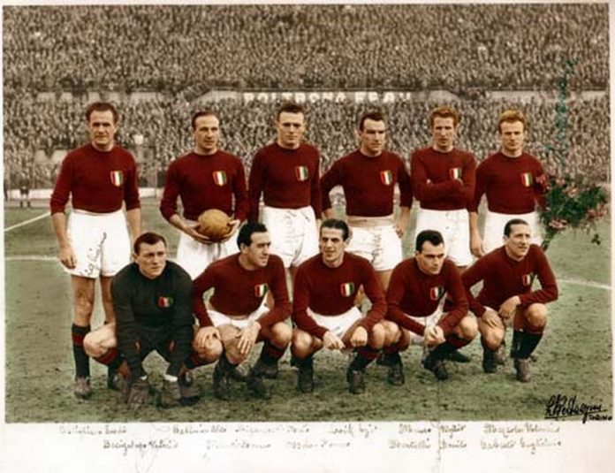 calcio incidenti aerei Torino Superga