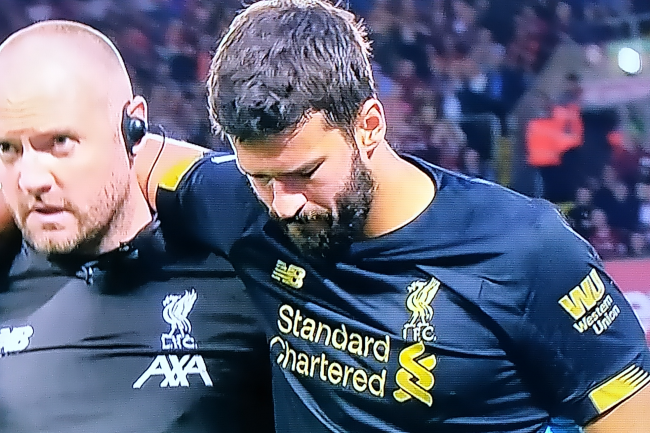 Alisson Liverpool Alisson infortunato