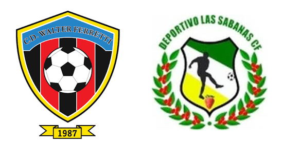 Ferretti-Las Sabanas Formazioni CD Walter Ferretti-Deportivo Las Sabanas