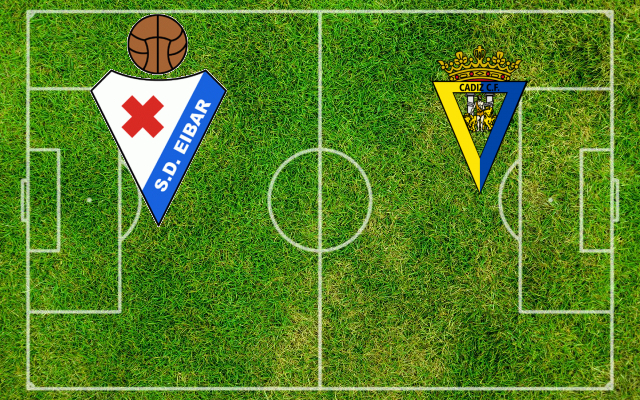 Eibar-Cadiz Formazioni Eibar-Cadiz