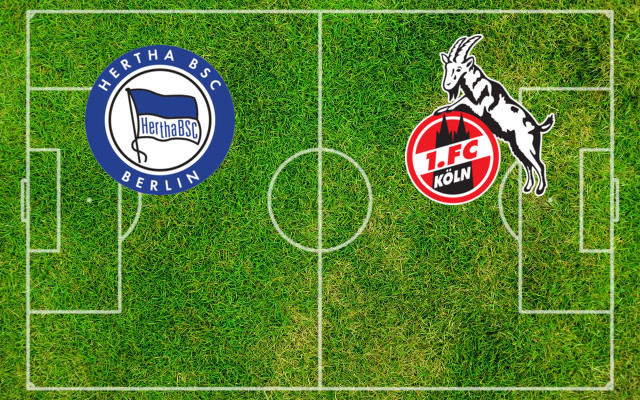 Formazioni Hertha BSC-Colonia