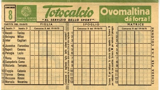totocalcio totocalcio come funziona nuova schedina