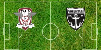 Formazioni Rapid Bucarest-FC Voluntari