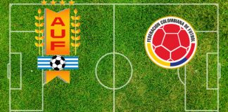 Formazioni Uruguay-Colombia