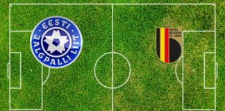 Formazioni Estonia-Belgio