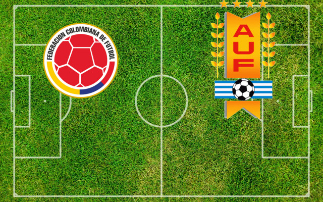 Formazioni Colombia-Uruguay