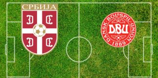 Formazioni Serbia-Danimarca